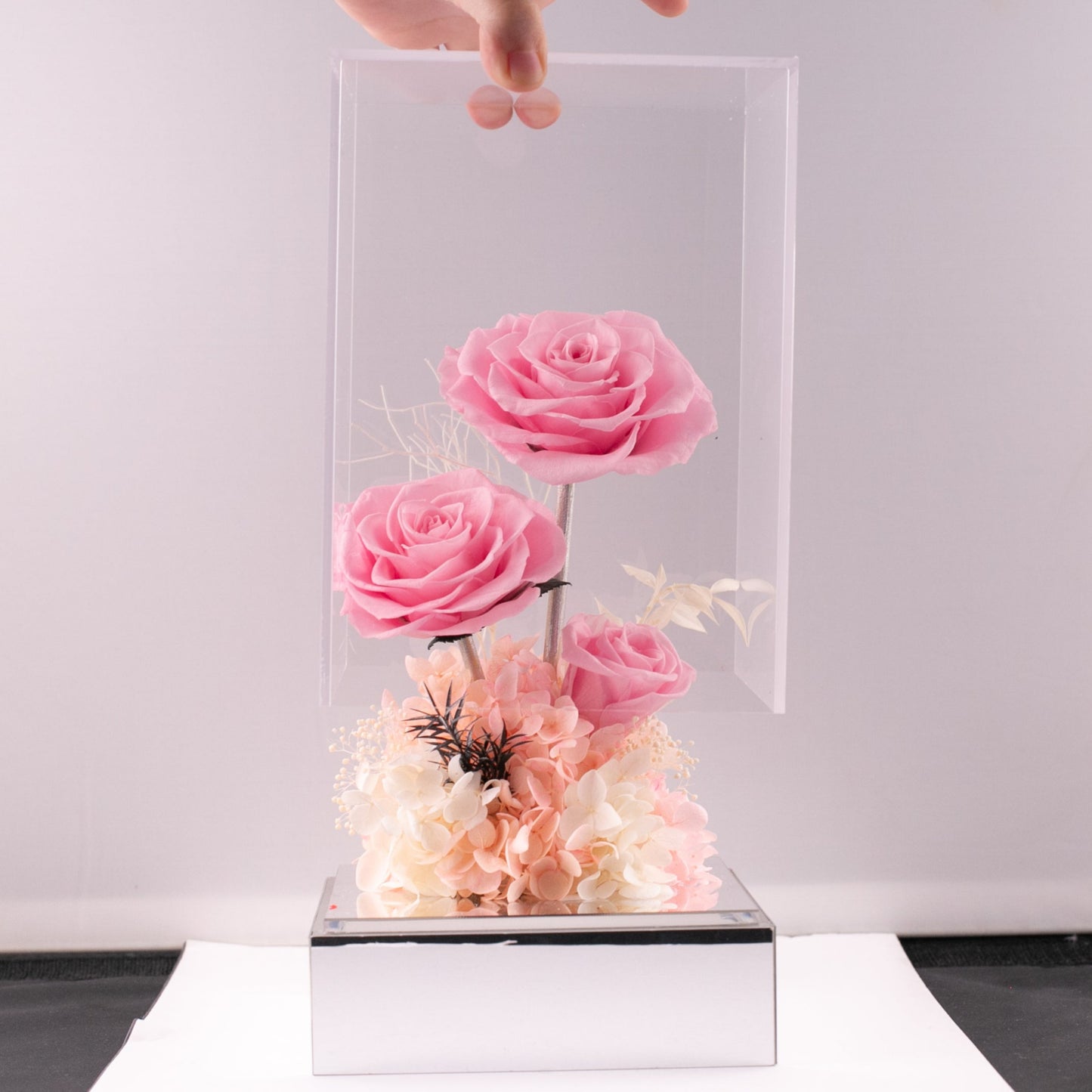 Eternal Blush Rose Box (Pink)