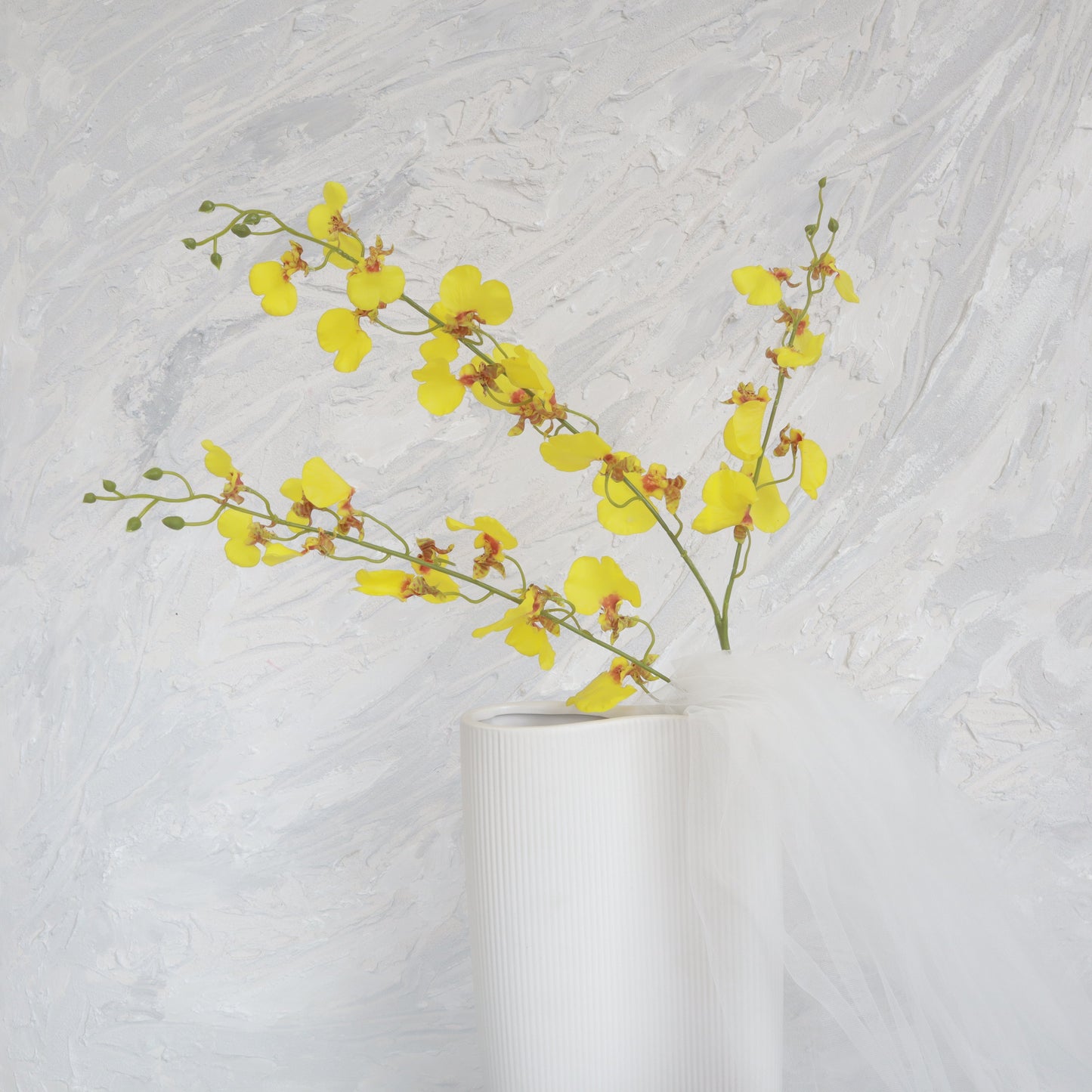 Artificial Real Touch Dancing Lady Orchid Yellow