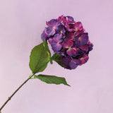 Silk Artificial Hydrangea Bigleaf Plum
