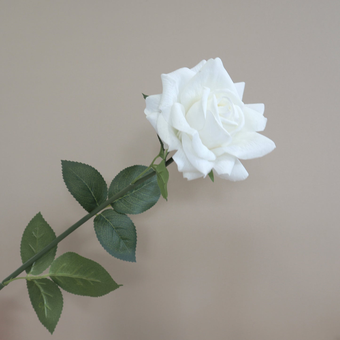 Artificial Real Touch Rose White
