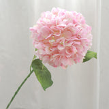 Silk Artificial Hydrangea Light Pink