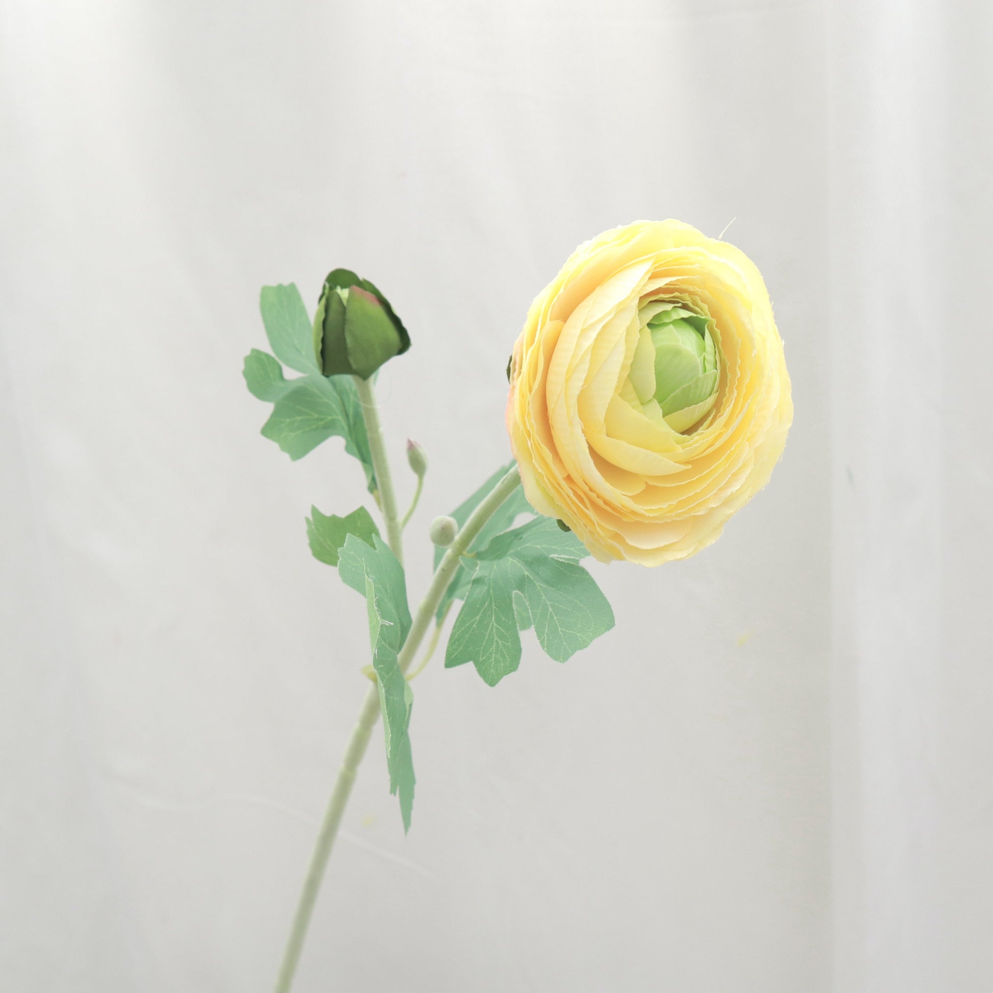 Artificial Silk Ranunculus Yellow – Floral Forest Malaysia