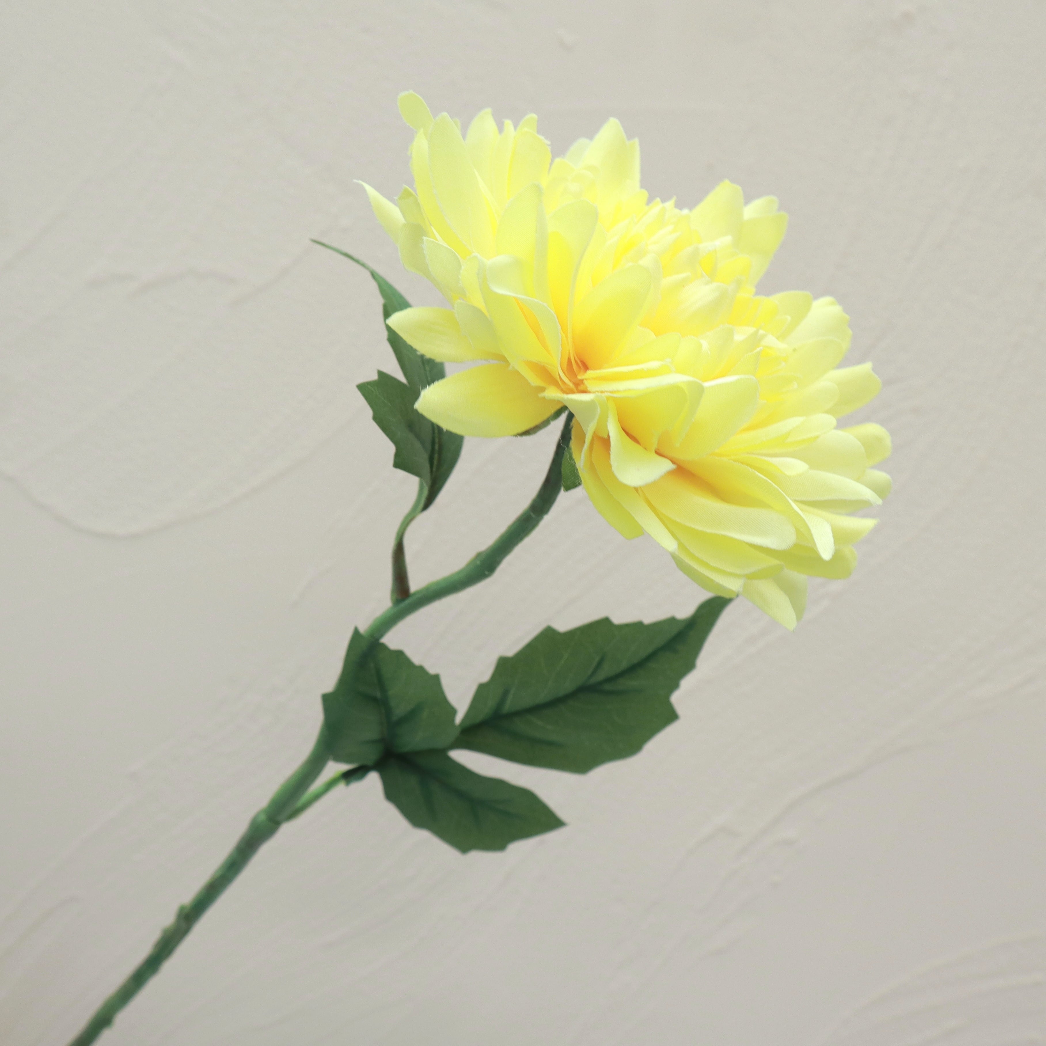 Artificial Silk Wild Dahlia Yellow
