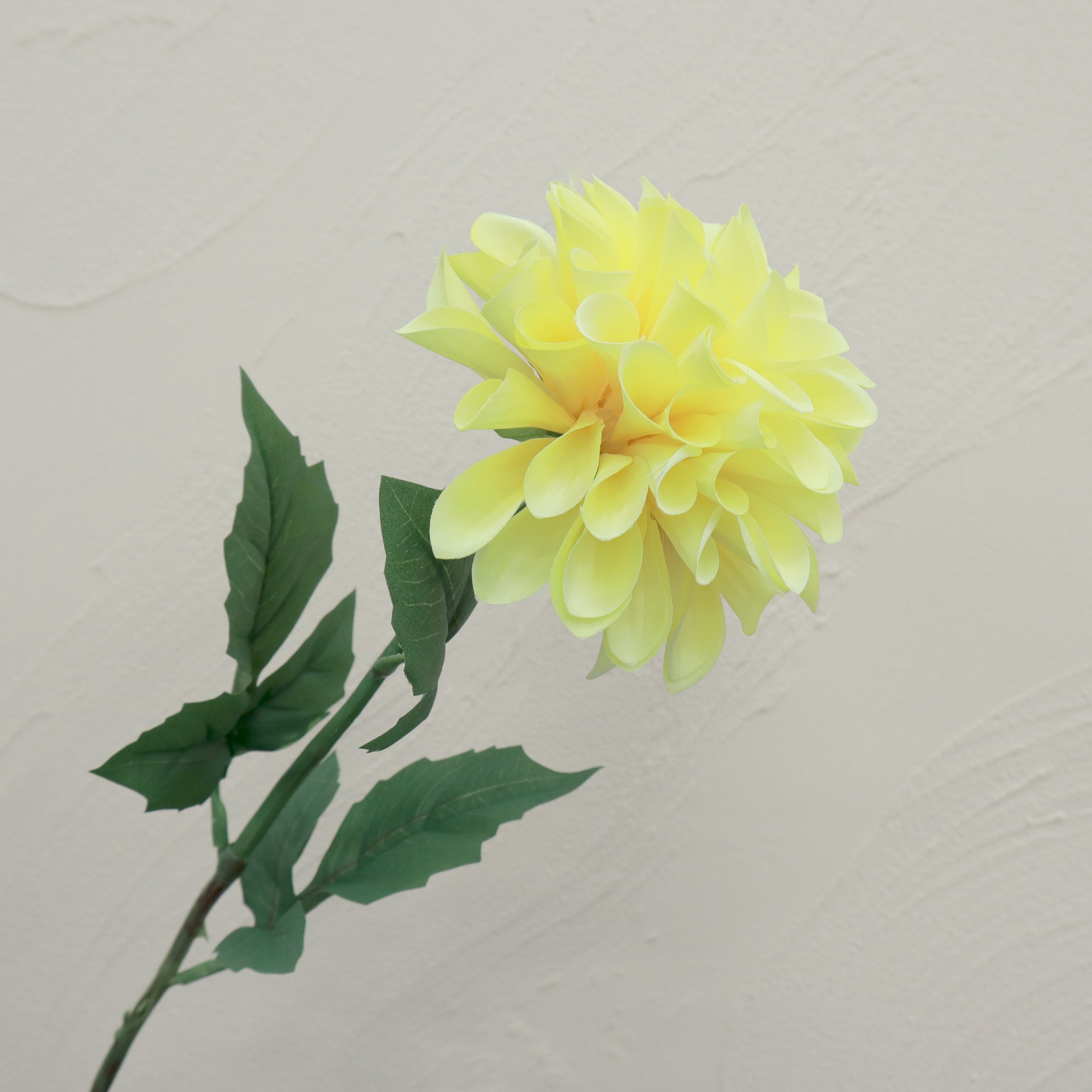 Artificial Silk Dahlia Yellow