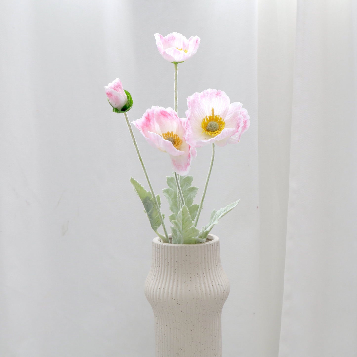 Artificial Real Touch Poppy Gradient Pink