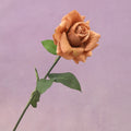 Artificial Real Touch Rose Rust Brown