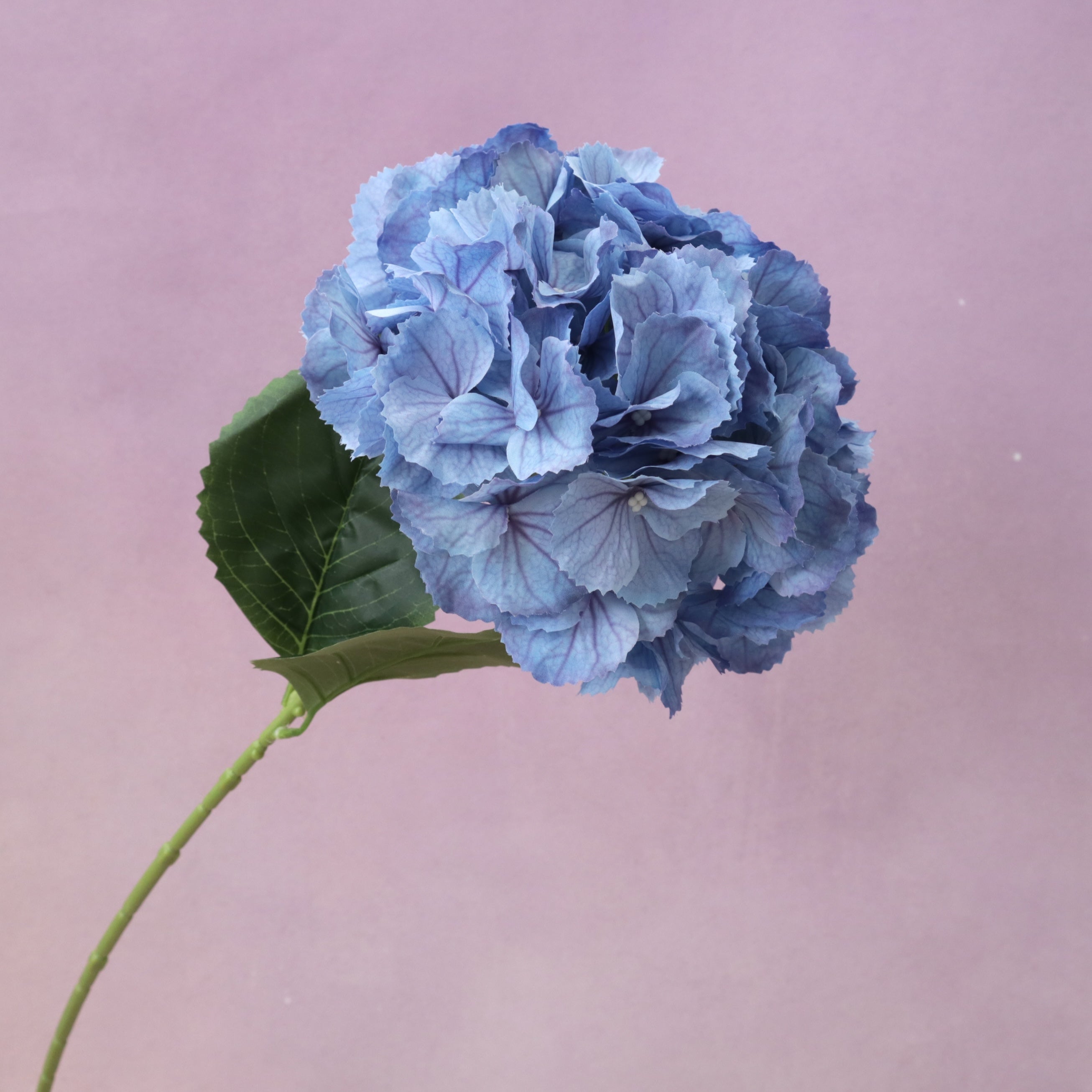 Silk Artificial Hydrangea Bigleaf Blue